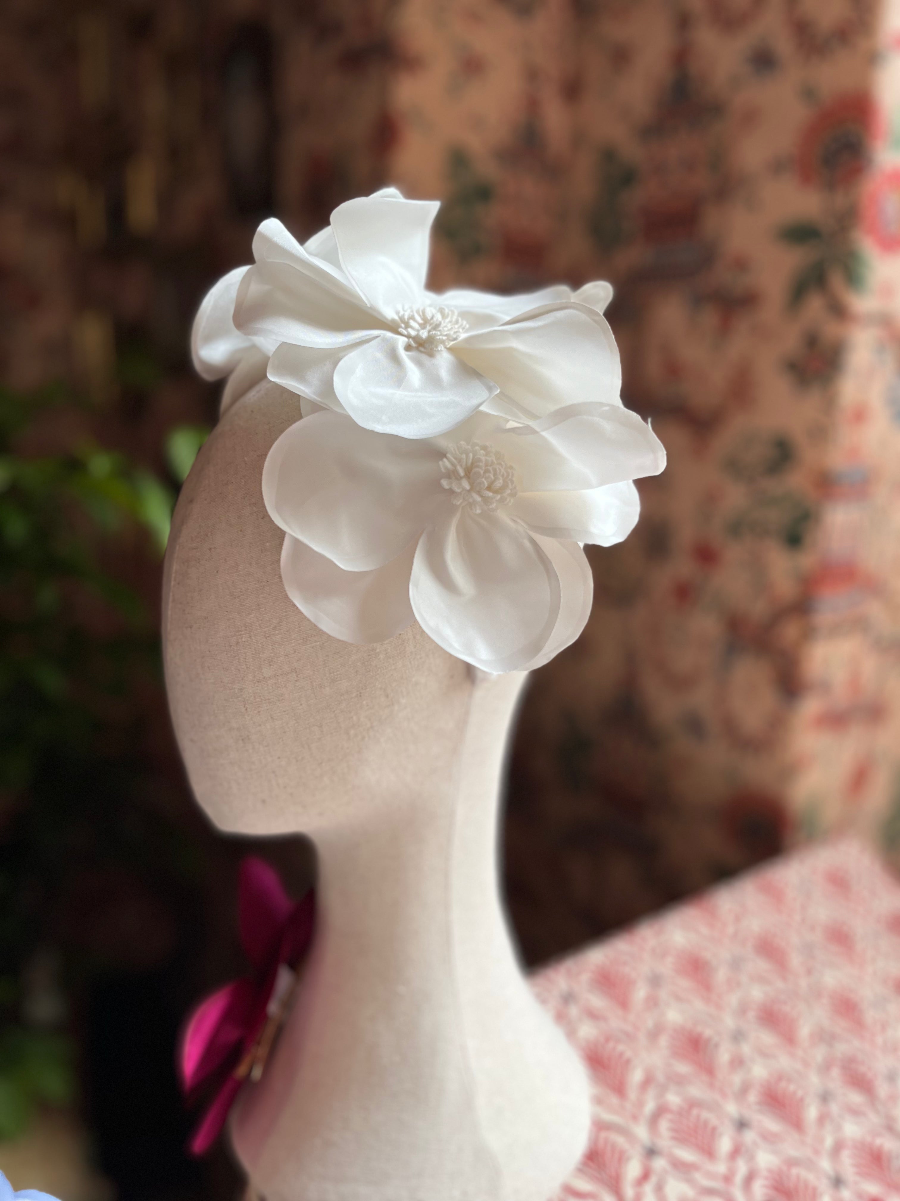 Headband COSMOS - Blanc Nacre