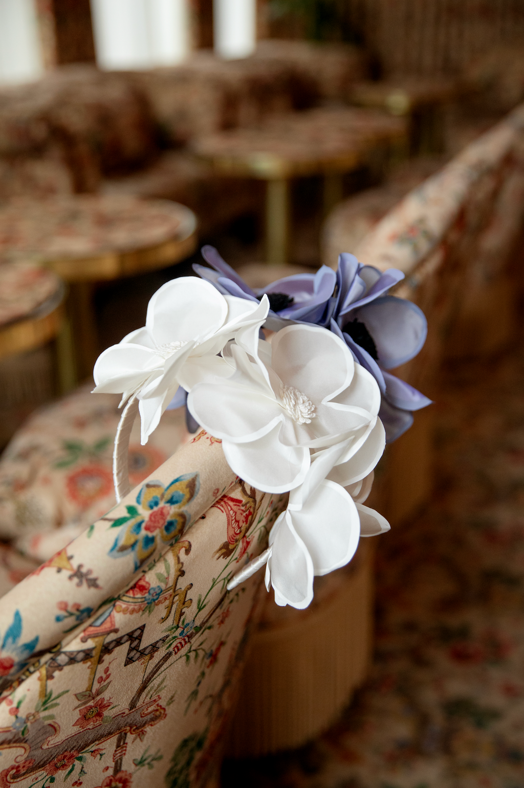 Headband COSMOS - Blanc Nacre