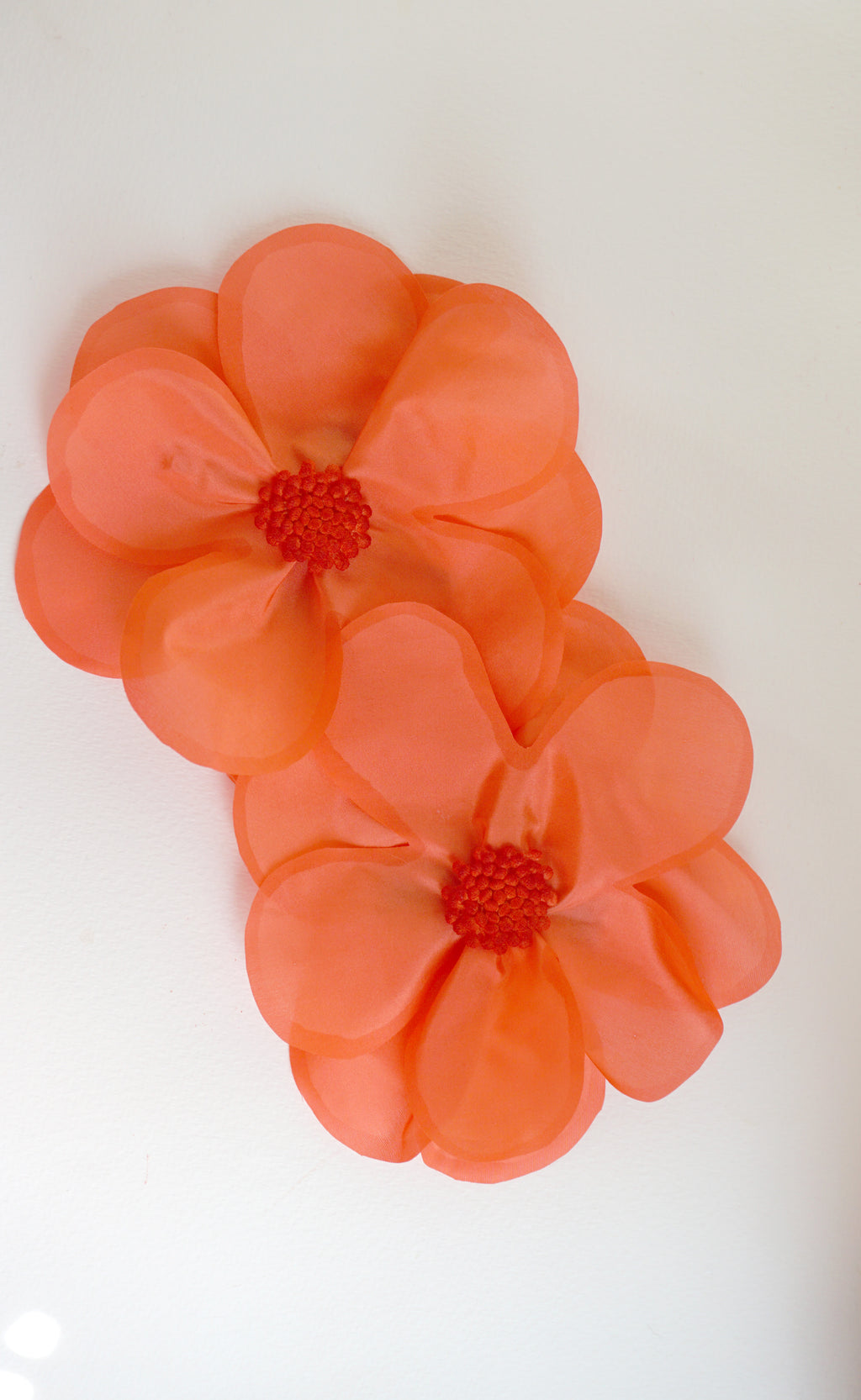 Fleur en soie ADONIS - Orange Capucine